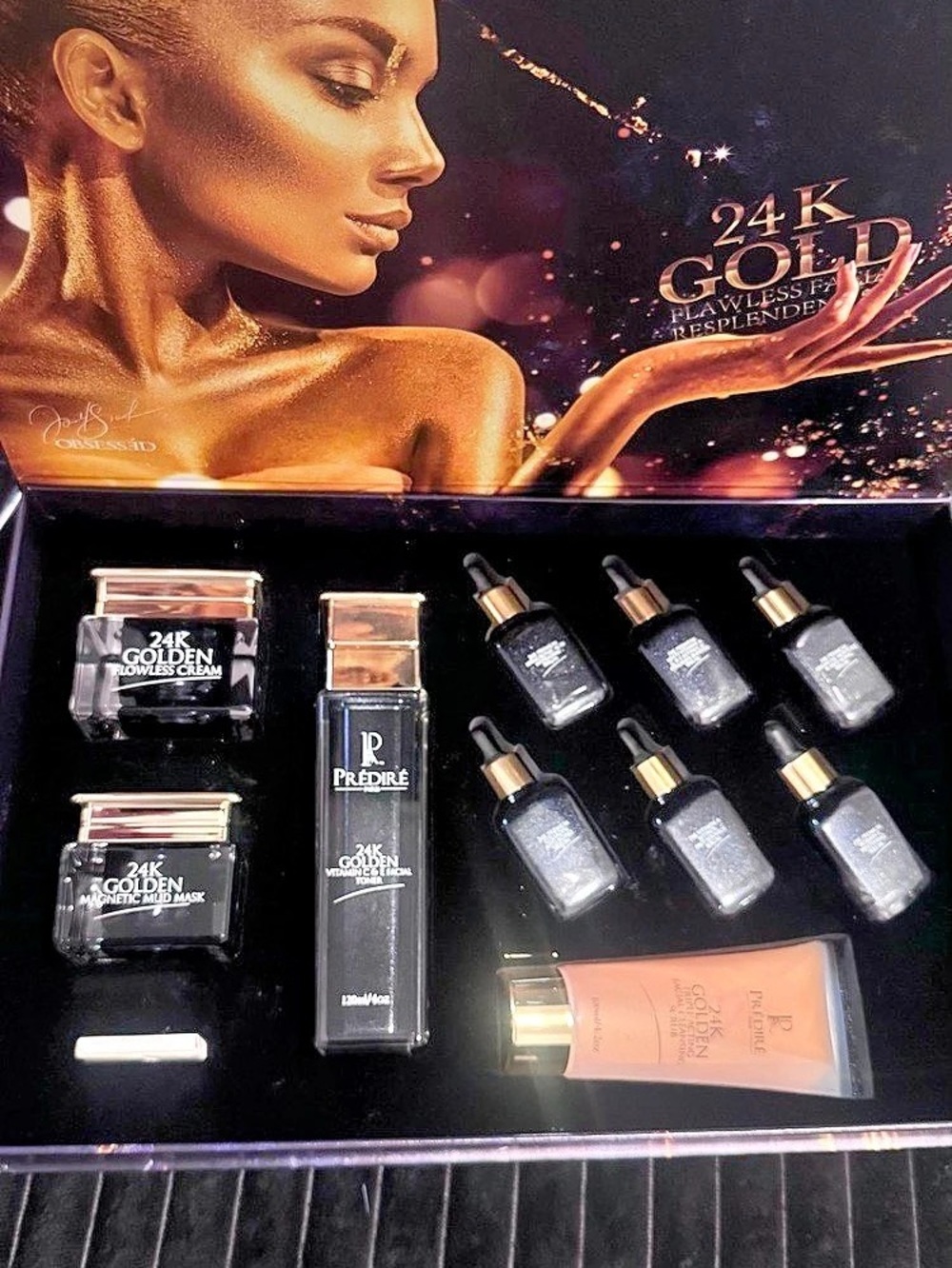 Brand new Prédiré Paris 24K Gold Flawless Facial Resplendent Skincare Set